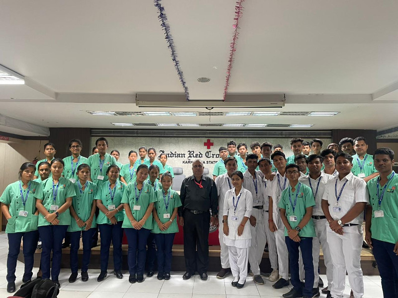 Visit to Indian Red Cross and Blood Donation